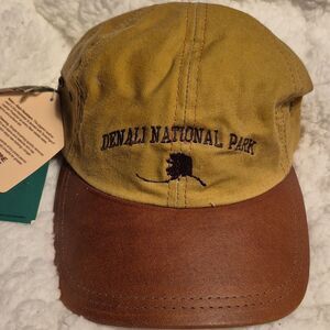 Denali National Park Leather Brim Sliderback Hat - New